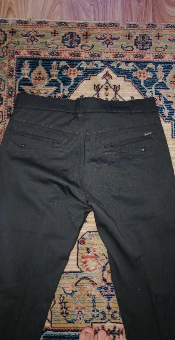 Siyah Kemerli Erkek Pantolon - Görsel 3