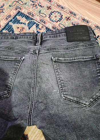 Gri Erkek Kot Pantolon Bol Kesim - Görsel 5