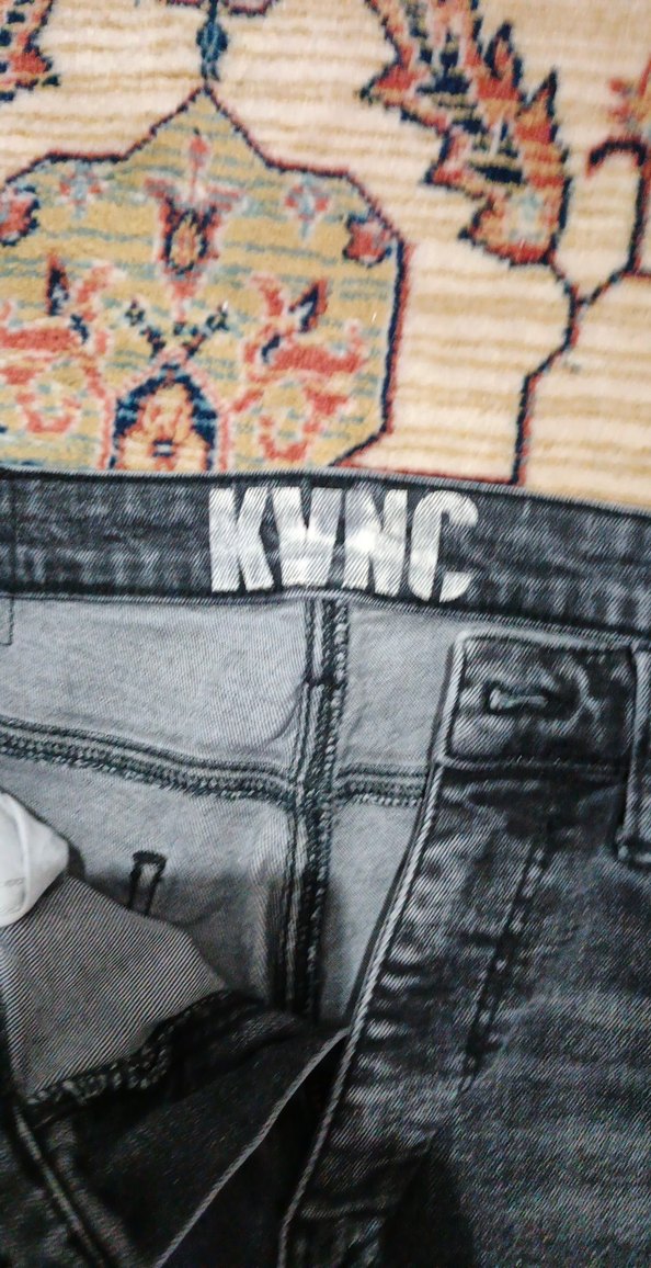 Gri Erkek Kot Pantolon Bol Kesim - Görsel 3