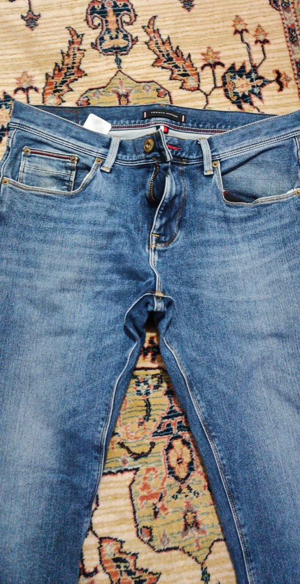 Renkli Batik Desenli Erkek Kot Pantolon - Görsel 2