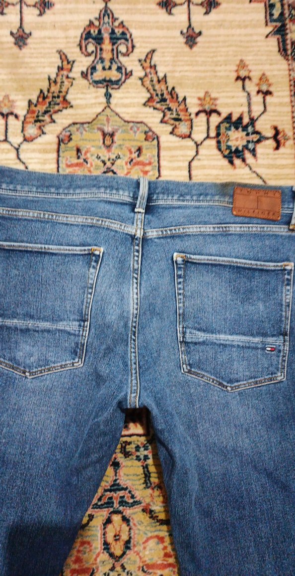 Renkli Batik Desenli Erkek Kot Pantolon - Görsel 4