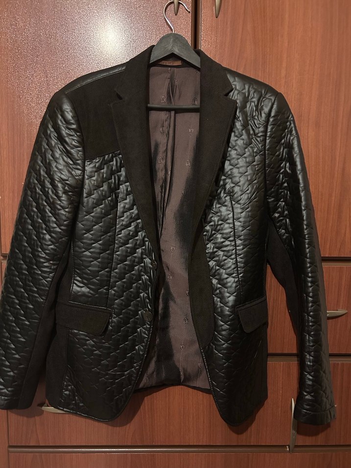 Düğmeli Deri Erkek Ceket - Görsel 5