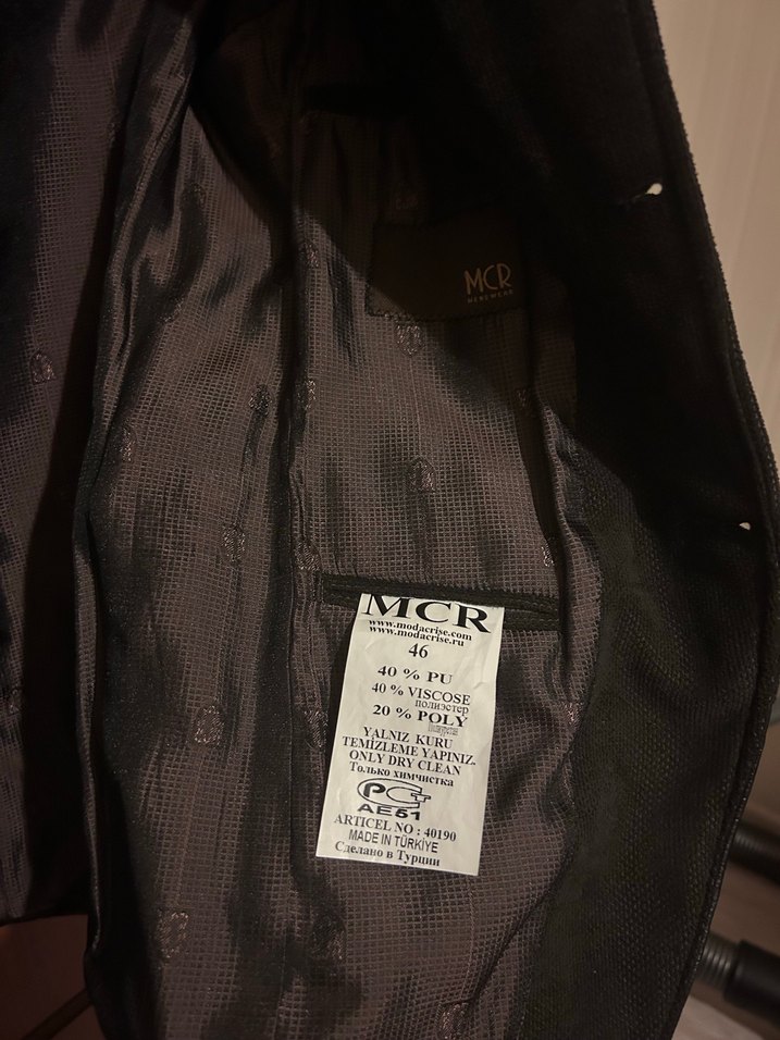 Düğmeli Deri Erkek Ceket - Görsel 3