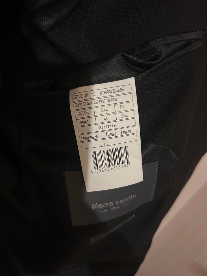 Pierre cardin Erkek Siyah Modern Klasik  Ceket - Görsel 4