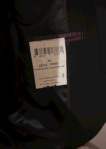 Çıkarılabilir yaka Siyah Erkek Takım Elbise- Damatlık - Görsel 7