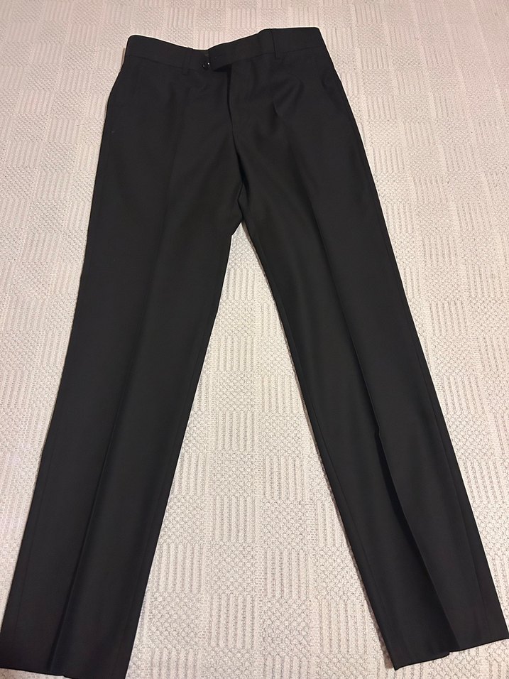 Çıkarılabilir yaka Siyah Erkek Takım Elbise- Damatlık - Görsel 5