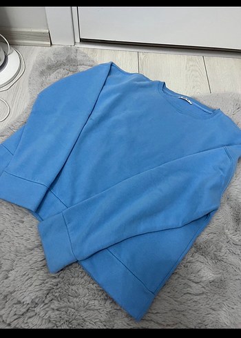 Mavi Kadın Sweatshirt Uzun Kollu Normal Kesim - Görsel 2