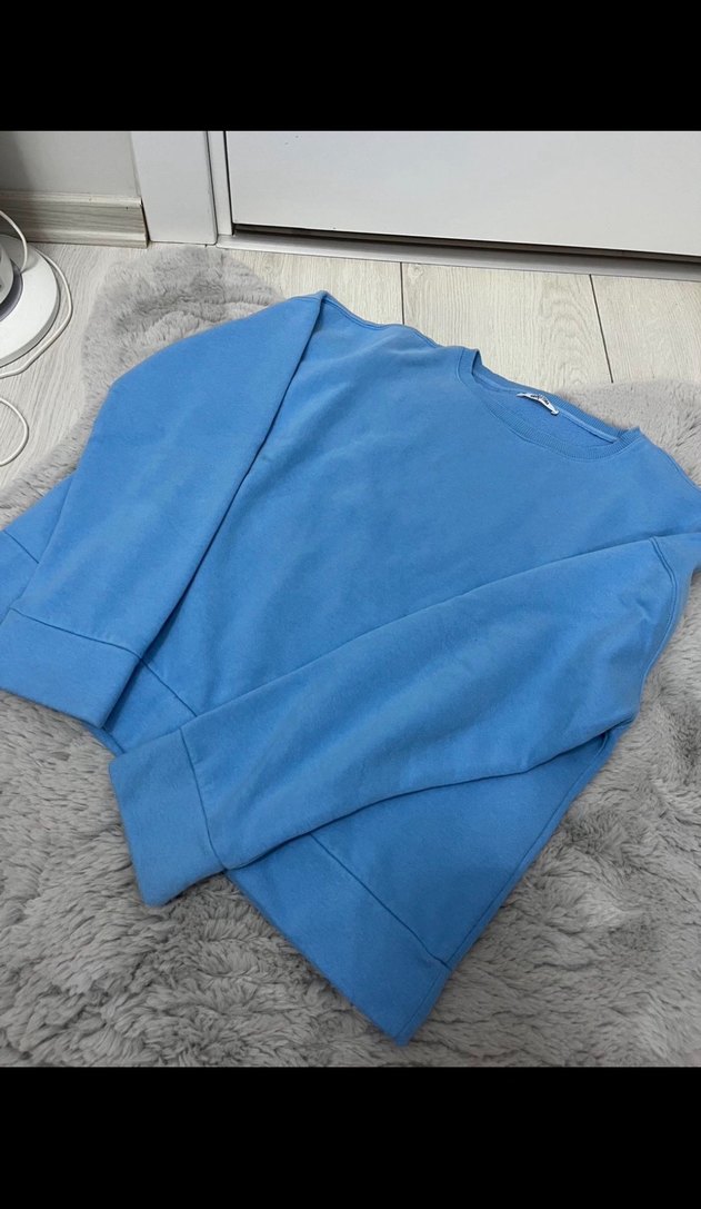 Mavi Kadın Sweatshirt Uzun Kollu Normal Kesim - Görsel 2