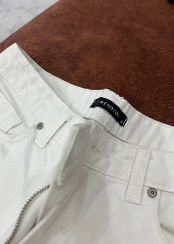 Beyaz Midi Kadın Etek Rahat Kesim - Görsel 3