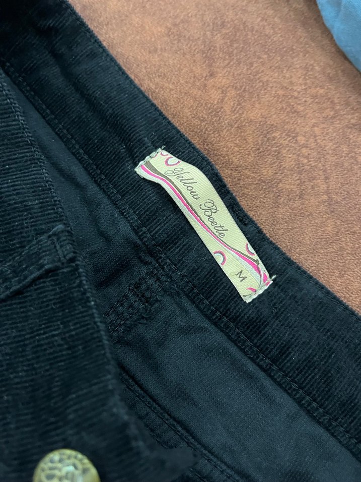 Düğmeli siyah Kadın Denim etek - Görsel 4