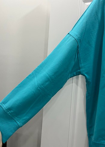 Turkuaz Kadın Oversize Sweatshirt 2lidir - Görsel 3
