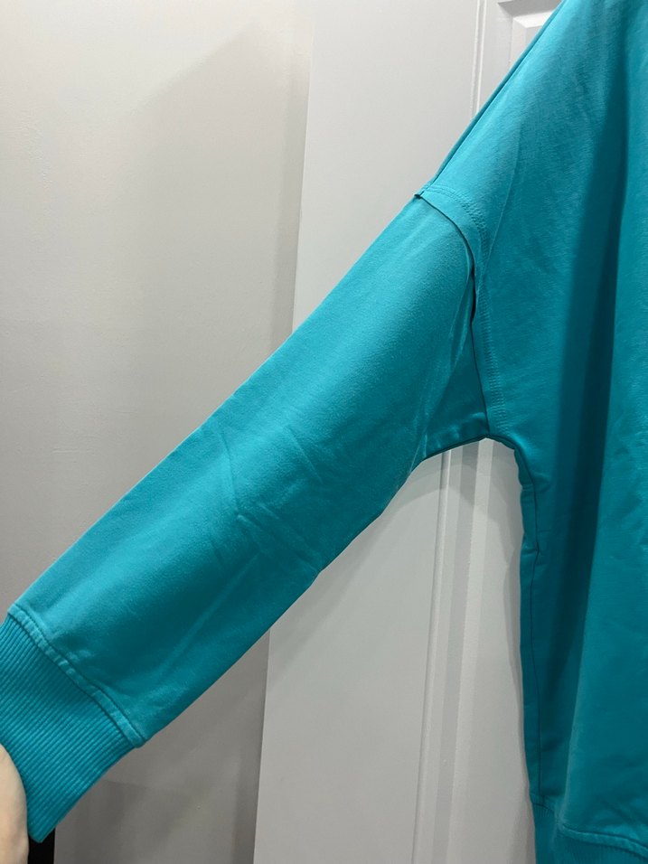 Turkuaz Kadın Oversize Sweatshirt 2lidir - Görsel 3