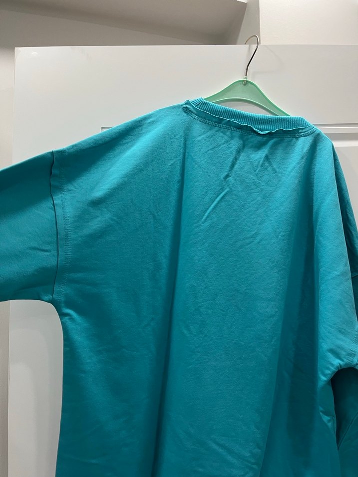 Turkuaz Kadın Oversize Sweatshirt 2lidir - Görsel 5