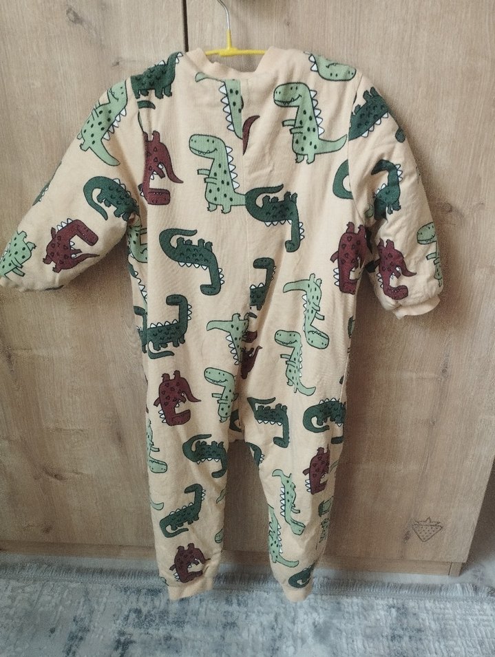 Renkli Desenli Bebek Erkek Tulum - Görsel 3