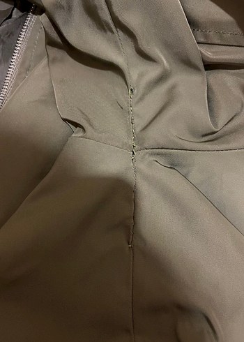 Kadın Haki Fermuarlı Ceket - Görsel 3