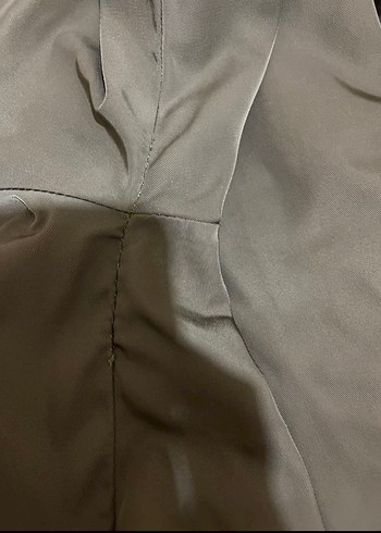 Kadın Haki Fermuarlı Ceket - Görsel 4