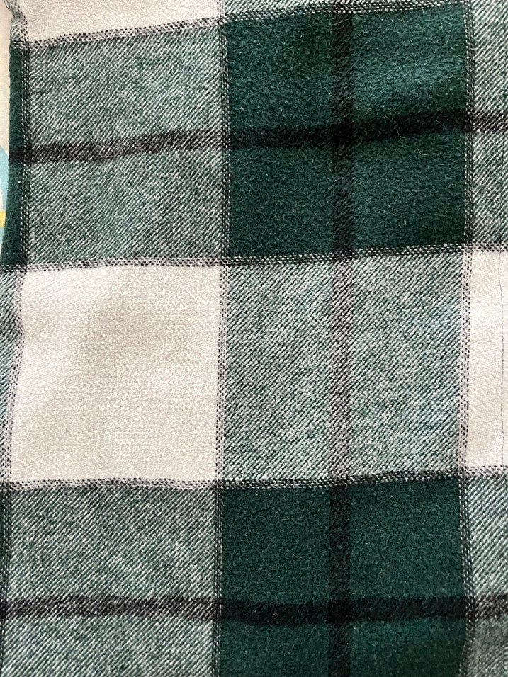 Yeşil Ekose Düğmeli Kadın Gömlek - Görsel 3