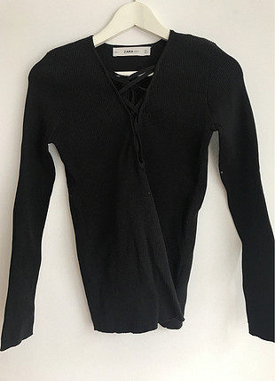 Zara İp Detaylı Bluz