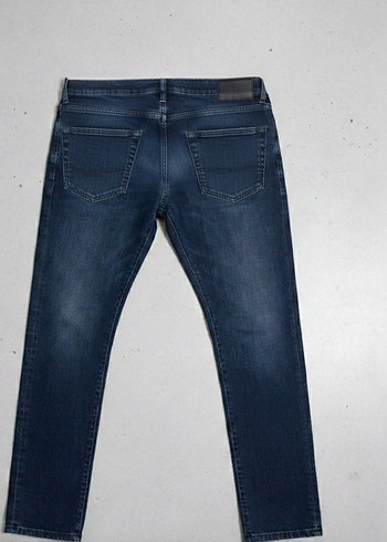34-36 Beden Lacivert Erkek Kot Pantolon - Görsel 4