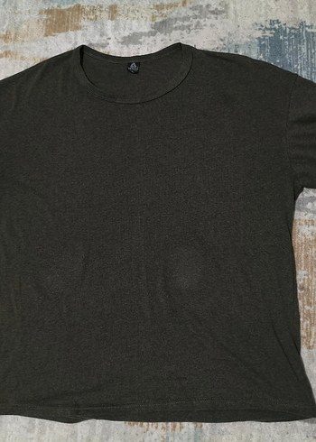 XL Erkek HAKİ renk   Oversize Tişört - Görsel 2