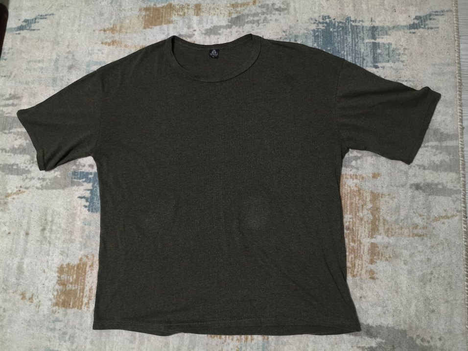 XL Erkek HAKİ renk   Oversize Tişört - Görsel 2