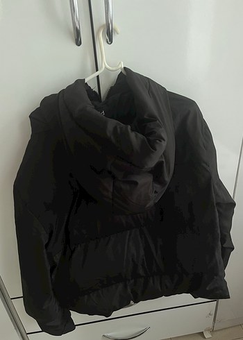 Siyah Fermuarlı Kadın Kışlık Mont - Görsel 2