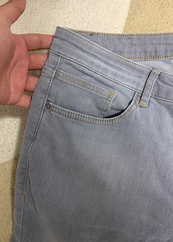Gri Erkek Denim Jean Pantolon - Görsel 3