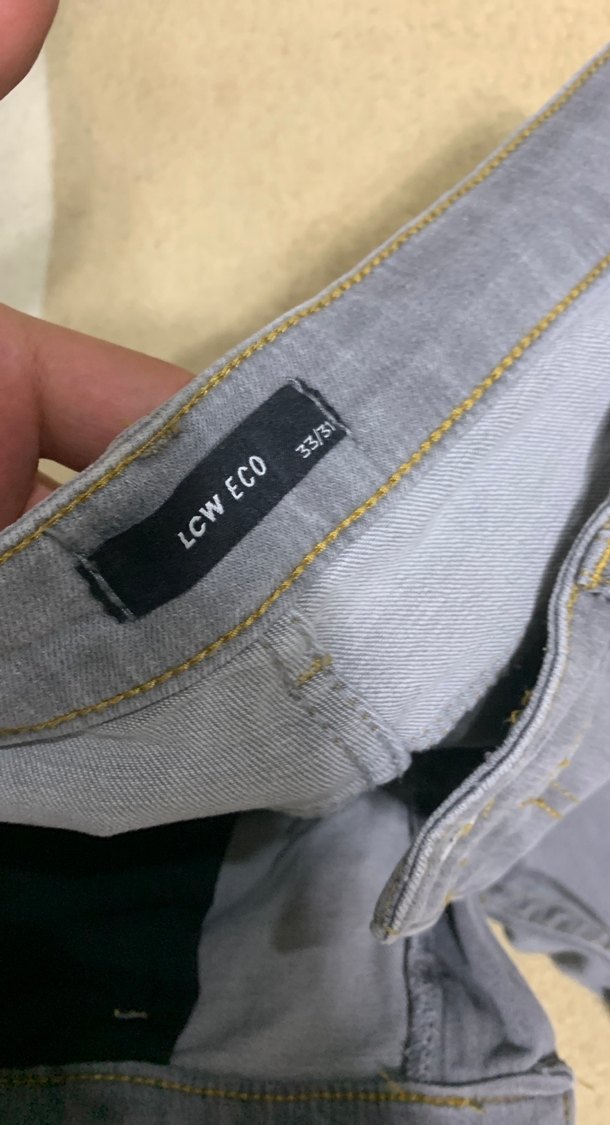 Gri Erkek Denim Jean Pantolon - Görsel 2
