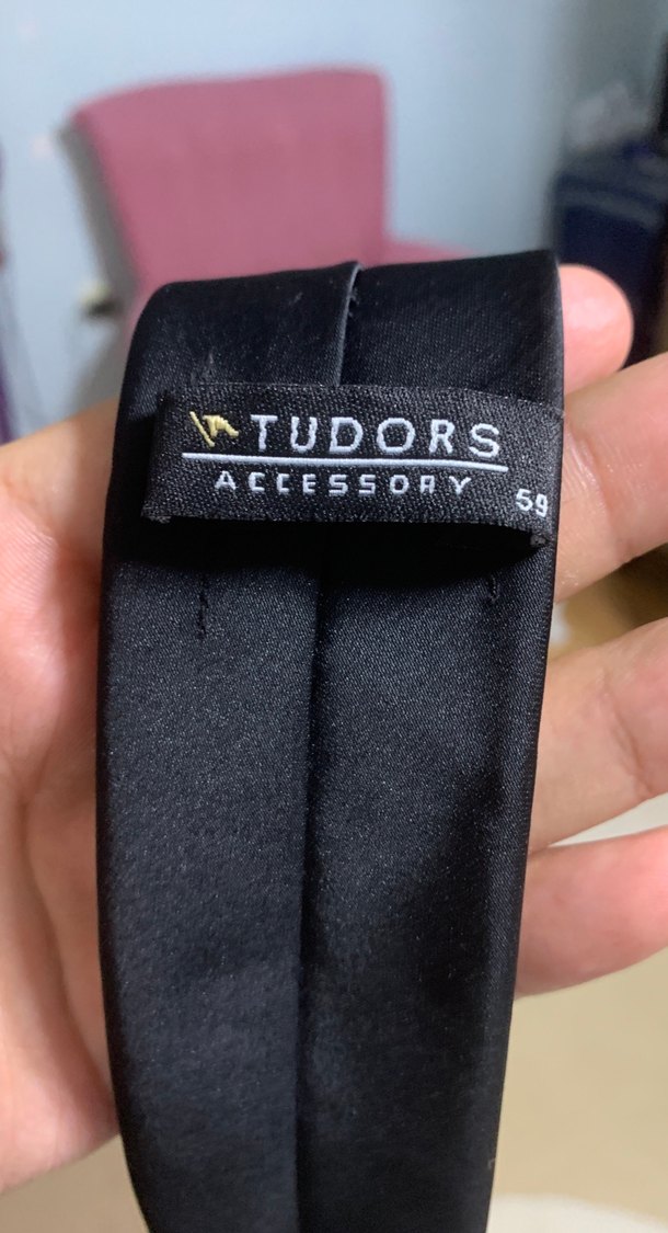 Erkek Siyah Modern Kravat - Görsel 3