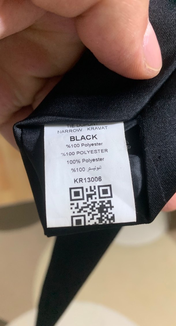 Erkek Siyah Modern Kravat - Görsel 4