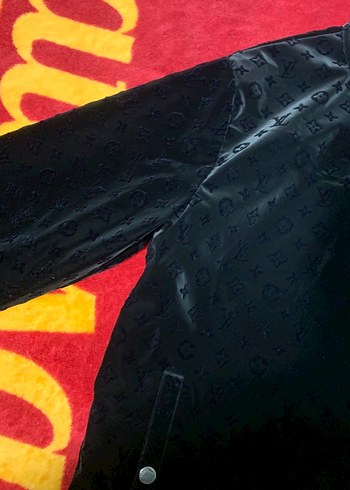 Siyah Süet Logo Detaylı Erkek Ceket - Görsel 4