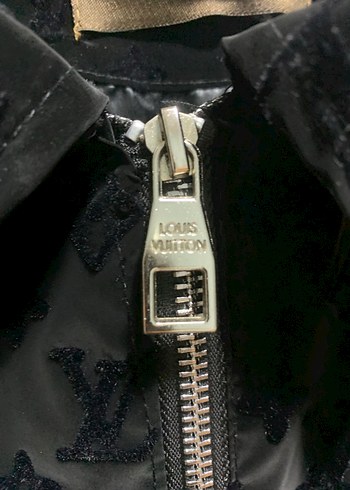 Siyah Süet Logo Detaylı Erkek Ceket - Görsel 6