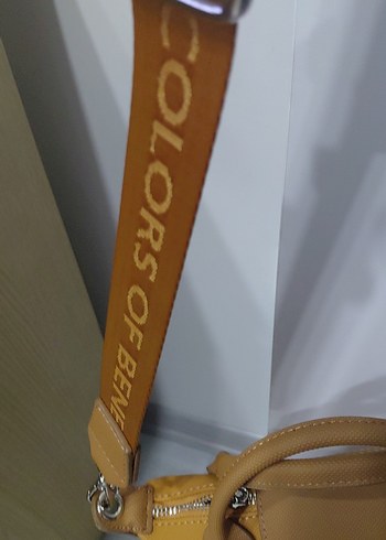 Camel Deri Kadın Bel Çantası - Görsel 5