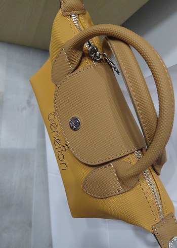 Camel Deri Kadın Bel Çantası - Görsel 4