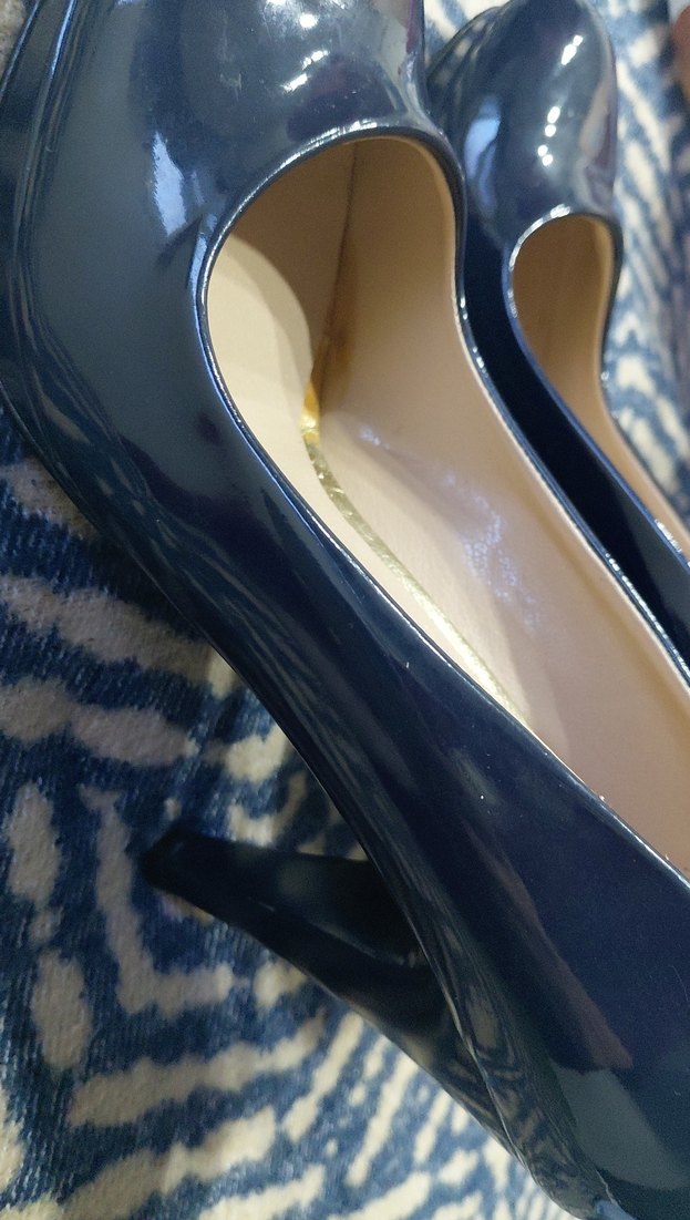 Mavi Rugan Dolgu Topuklu Kadın Stiletto 39 numara hiç girilmedi - Görsel 2