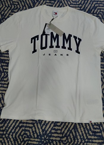 Tommy Jeans Erkek Beyaz Tişört - Görsel 4