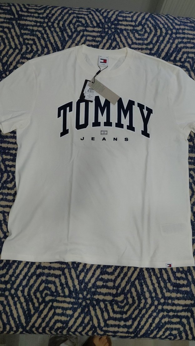 Tommy Jeans Erkek Beyaz Tişört - Görsel 4