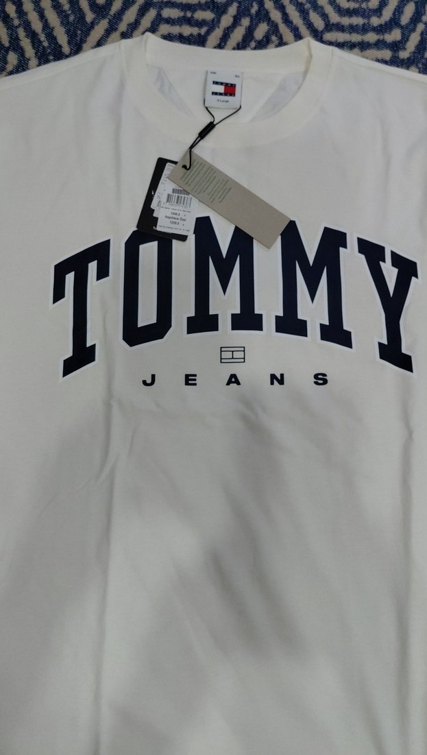 Tommy Jeans Erkek Beyaz Tişört - Görsel 2