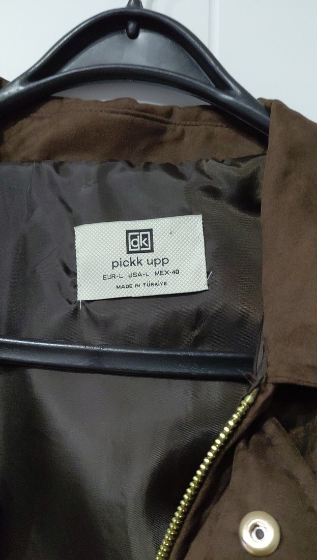 Kahverengi Süet Kemerli Kadın Ceket - Görsel 3