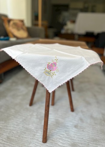 Tekli fiyatıdır,Pembe Nakışlı Pastel Peçeteler - Görsel 3