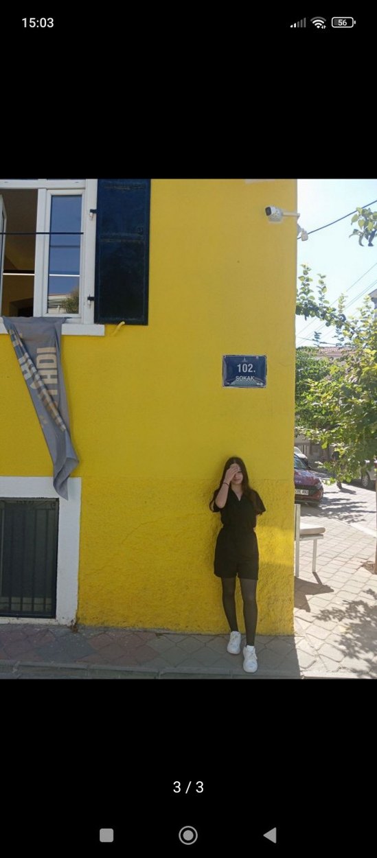 Siyah V Yaka Midi Elbise - Görsel 2