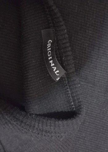 elbise siyah yırtmaçlı rahat - Görsel 3