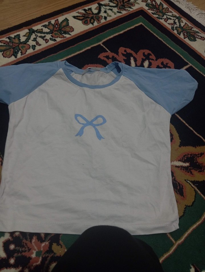 Mavi Kısa Kollu Tişörtü - Görsel 2