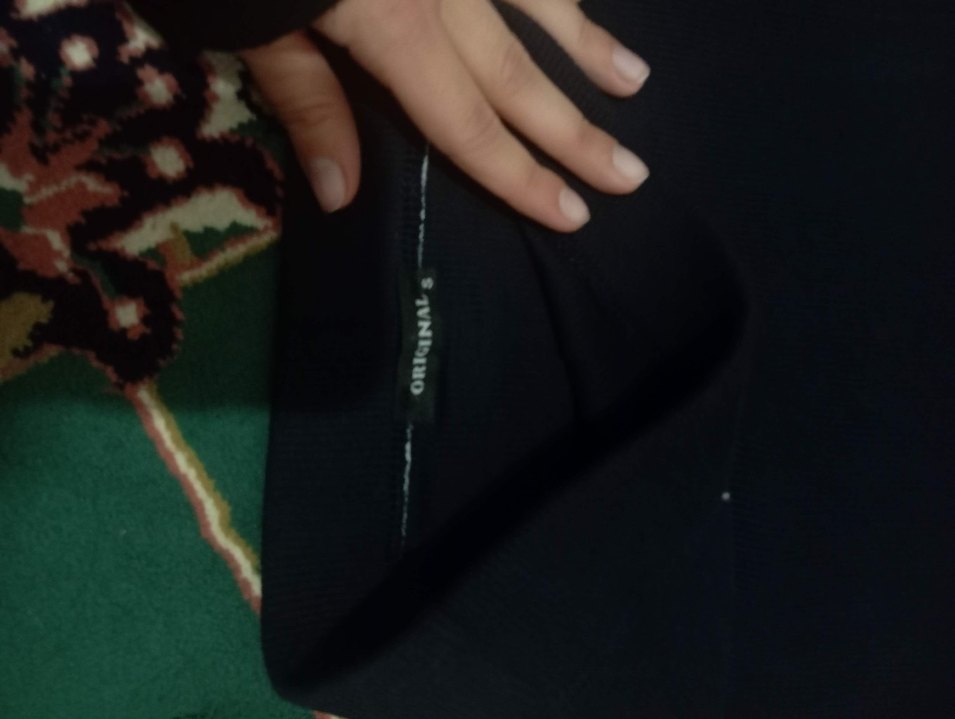 lacivert yırtmaçlı etek - Görsel 2