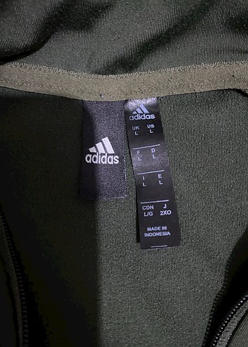Adidas Yeşil Fermuarlı Erkek Spor Ceket - Görsel 5
