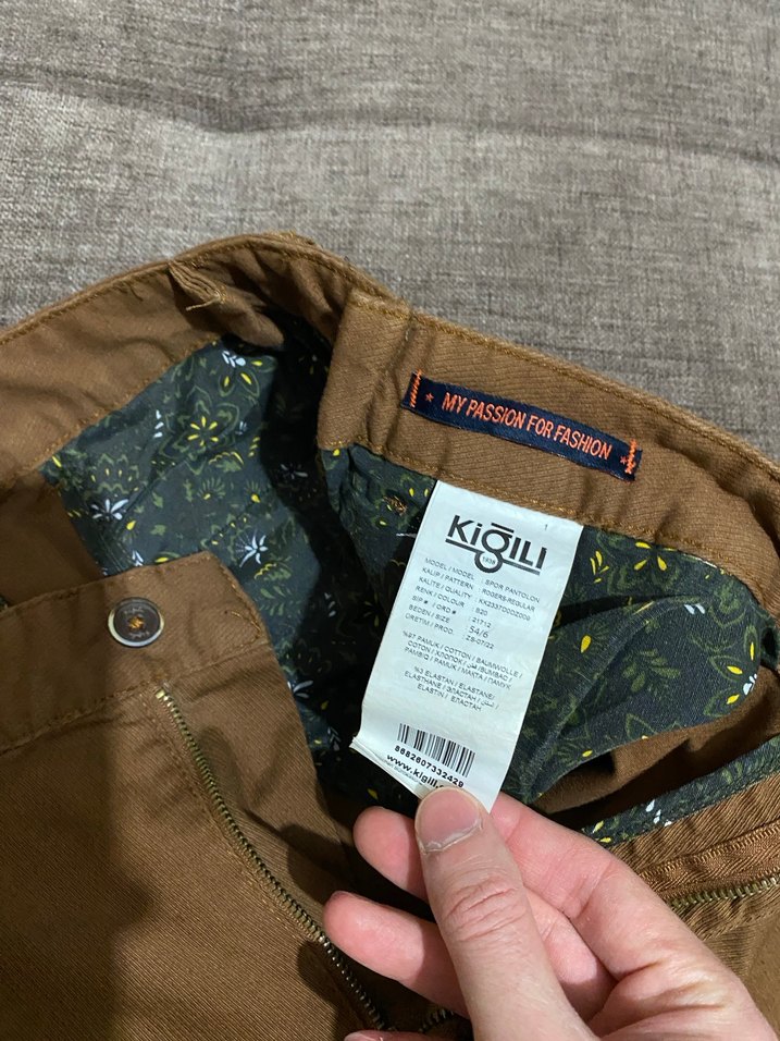 Kiğılı Kahverengi Erkek Pantolon - Görsel 4