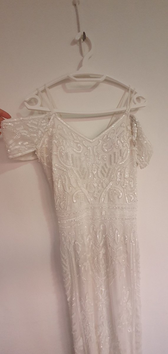 Olag Cassini İşlemeli Bohem Uzun Gelinlik - Görsel 4