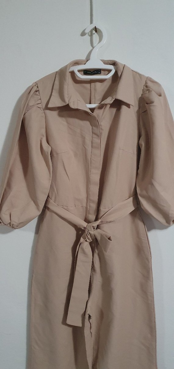 Bej Kemerli Kadın Uzun Tulum - Görsel 2