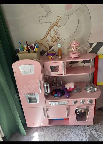 Pastel Pembe Çocuk Mutfak Seti - Görsel 3