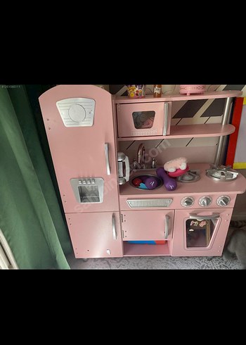 Pastel Pembe Çocuk Mutfak Seti - Görsel 2